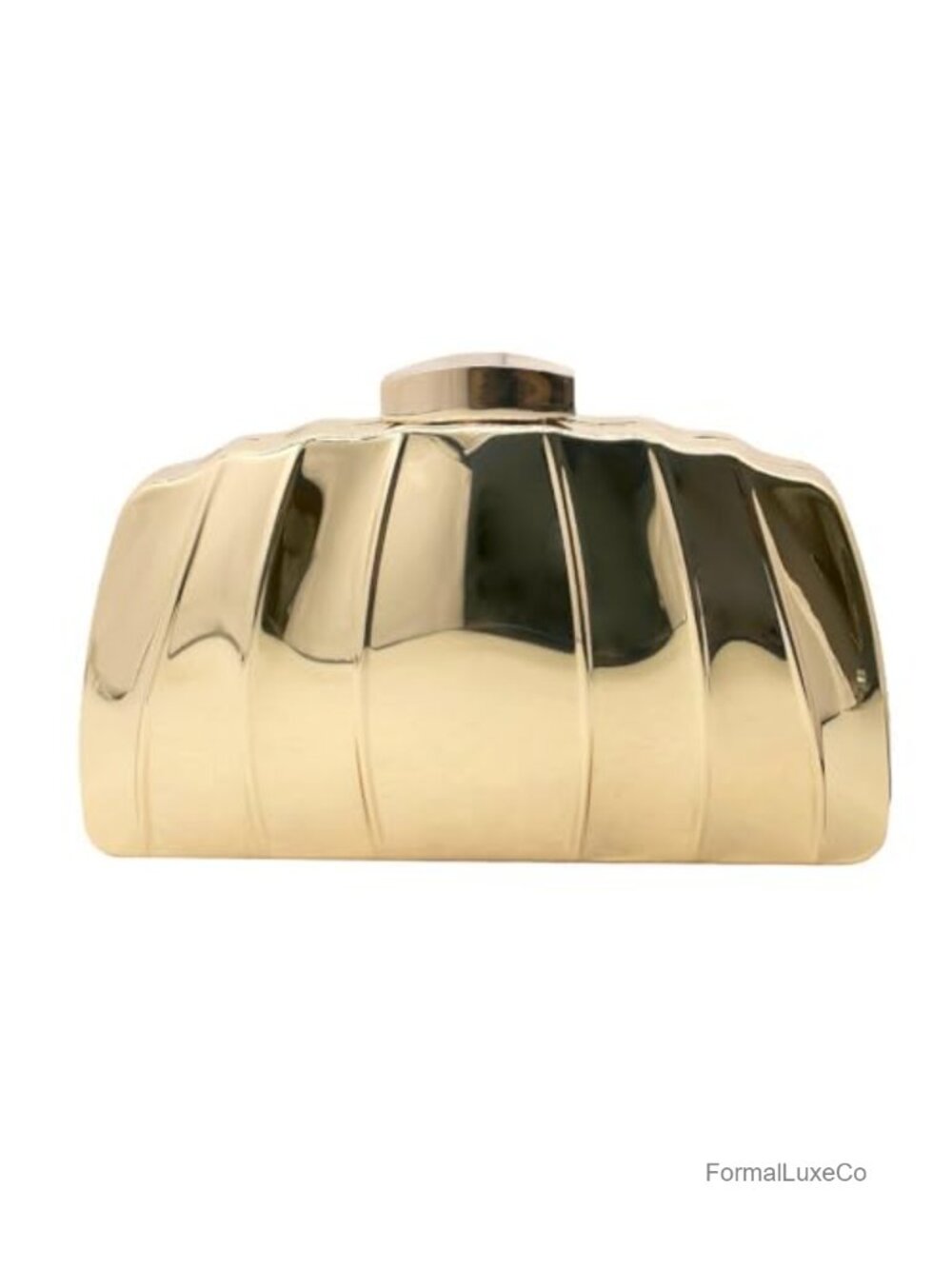 Sparkly Metal Box Clutch Purse Evening Bag with Detachable Shoulder Strap